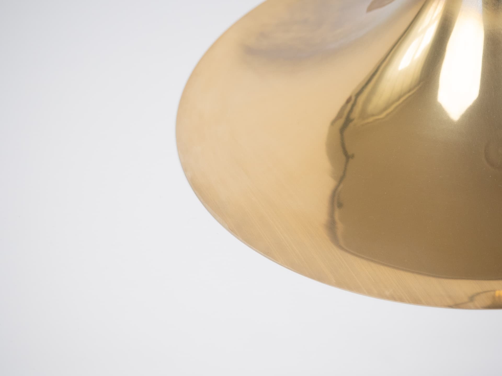 Pendant Lamp Semi, gold aluminium, by C. Bonderup, T. Thorup, Fog & Mørup, Denmark, 1960s. - 363484