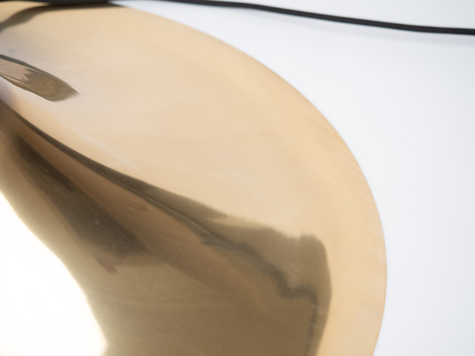 Pendant Lamp Semi, gold aluminium, by C. Bonderup, T. Thorup, Fog & Mørup, Denmark, 1960s. - 363489