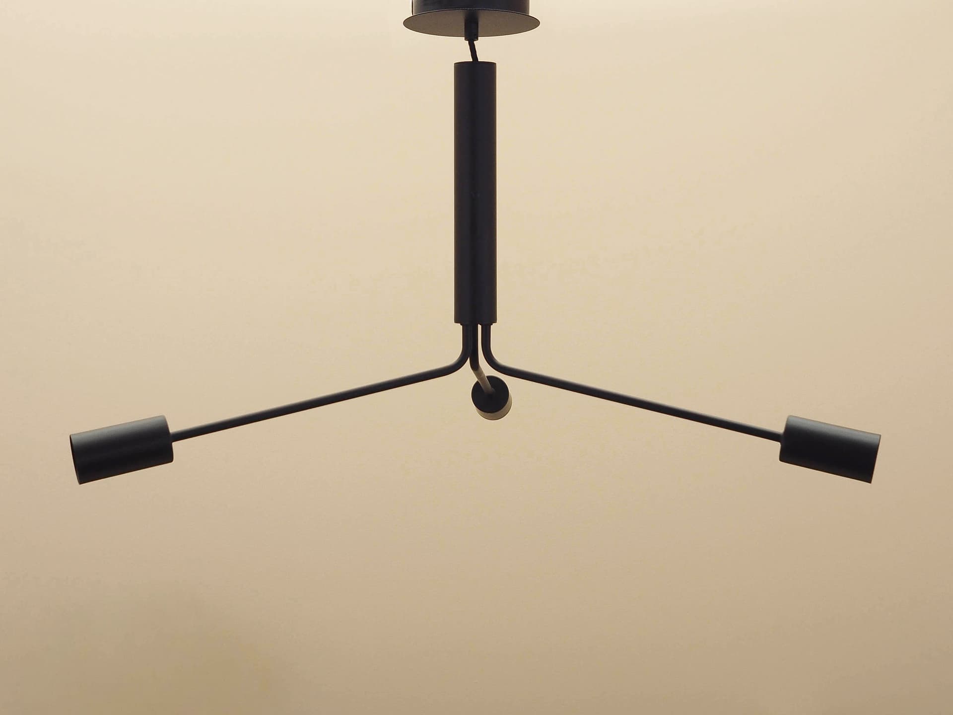 Pendant Lamp Frandsen Three-Armed, black metal, Denmark - 363472