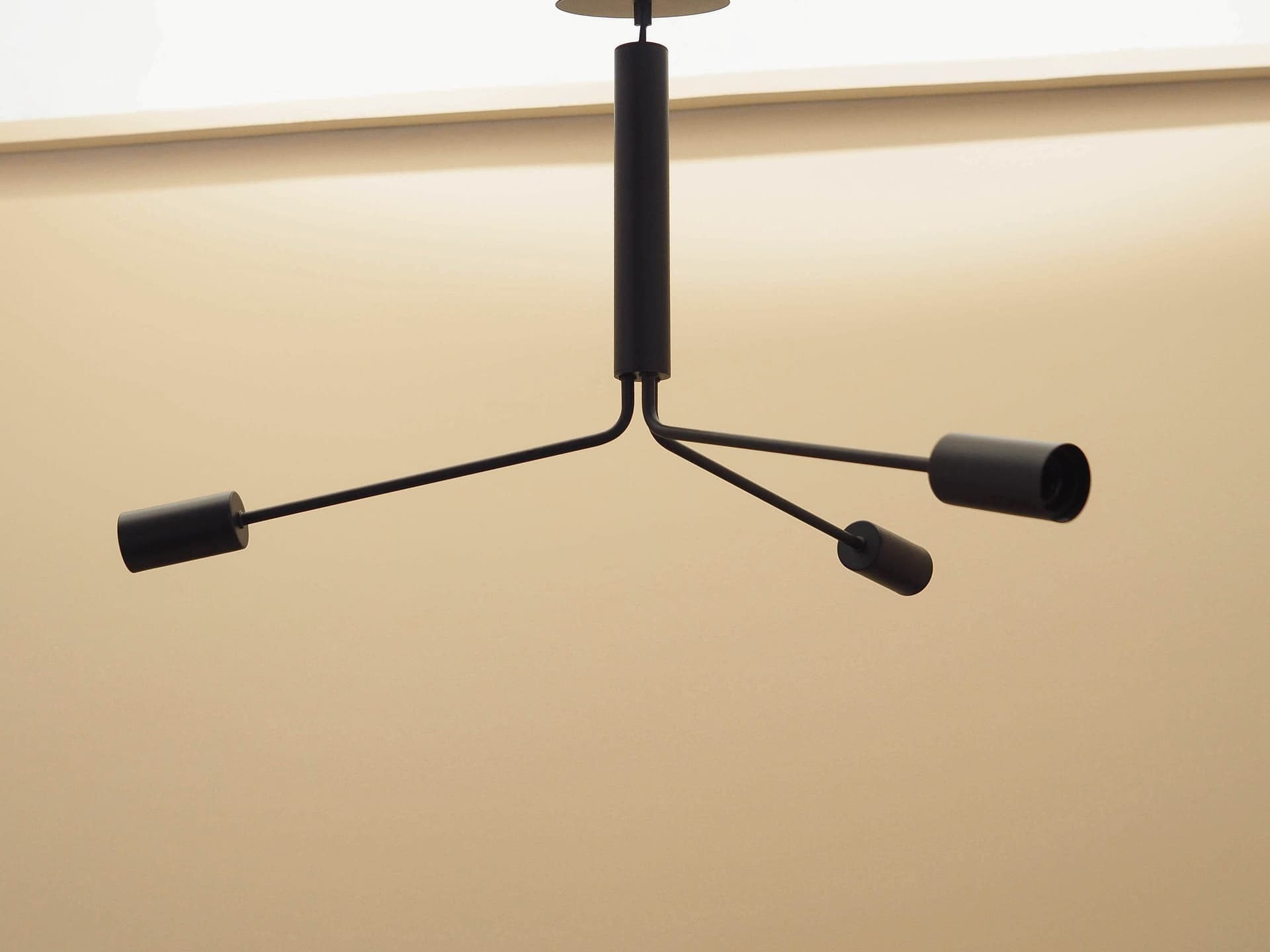 Pendant Lamp Frandsen Three-Armed, black metal, Denmark - 363473