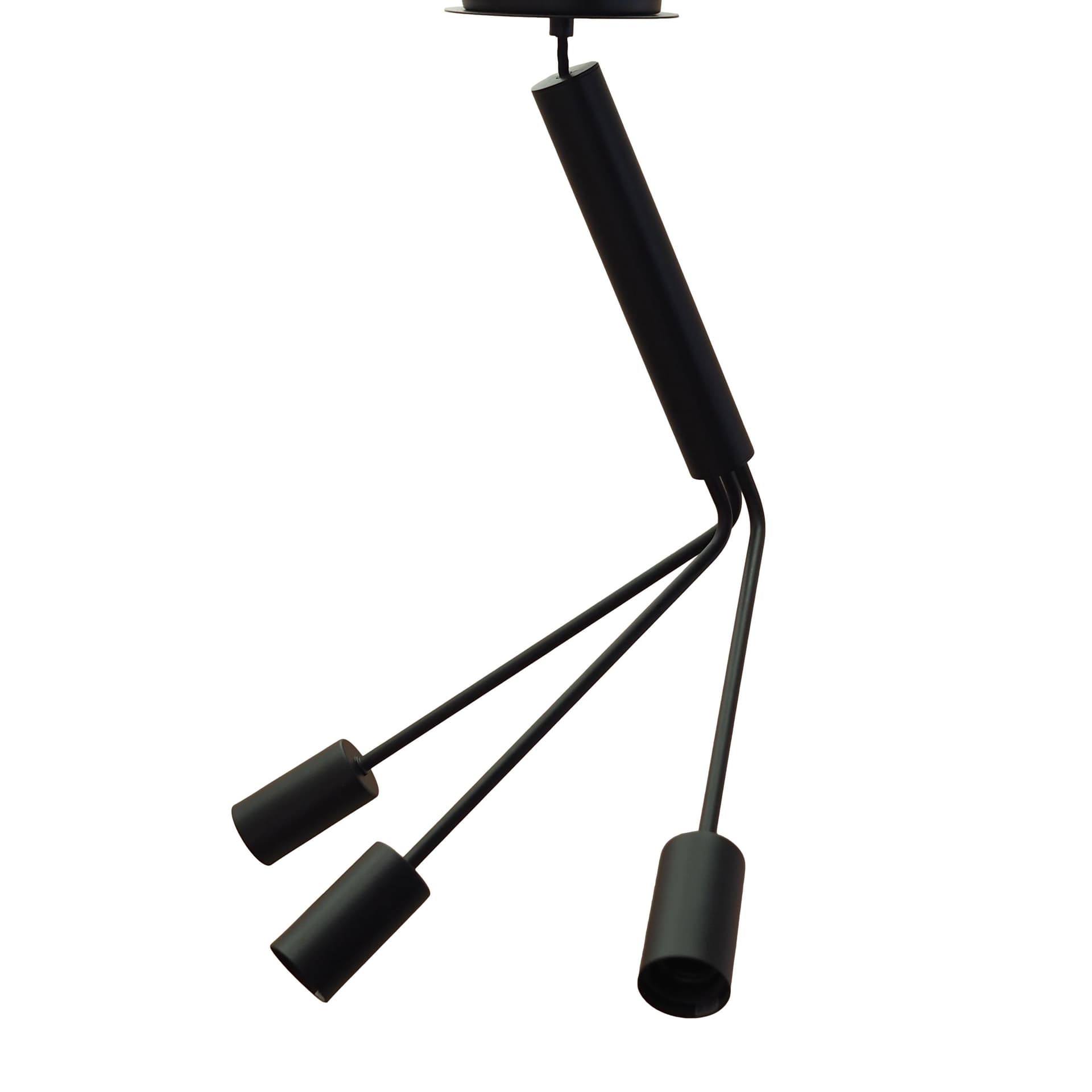 Pendant Lamp Frandsen Three-Armed, black metal, Denmark