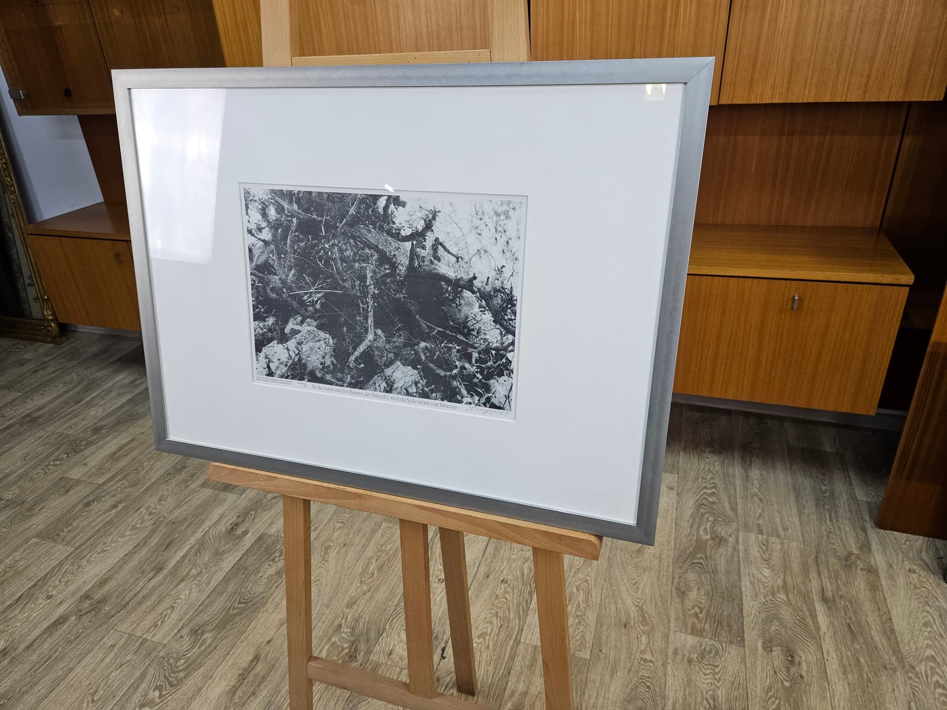 Fotografia Weltsegmente nr 18, papier, aluminium czarny biały szary, art. H. Studt, Niemcy, lata 90. - 363535