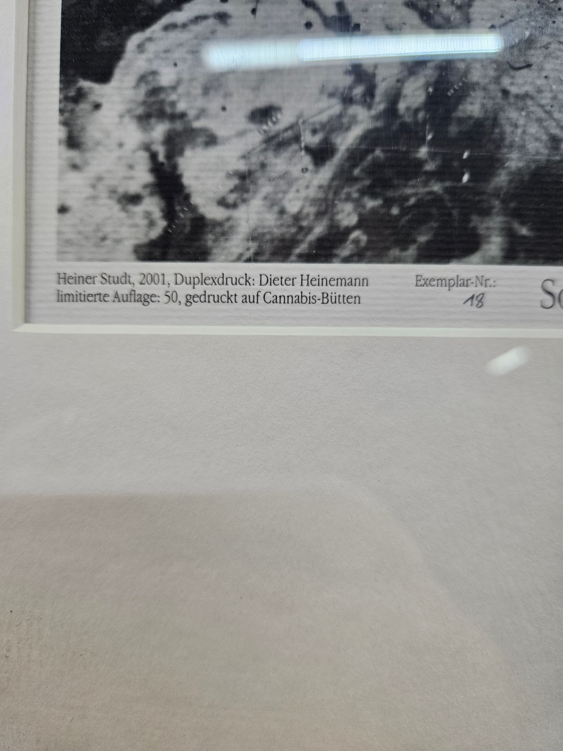 Fotografia Weltsegmente nr 18, papier, aluminium czarny biały szary, art. H. Studt, Niemcy, lata 90. - 363536