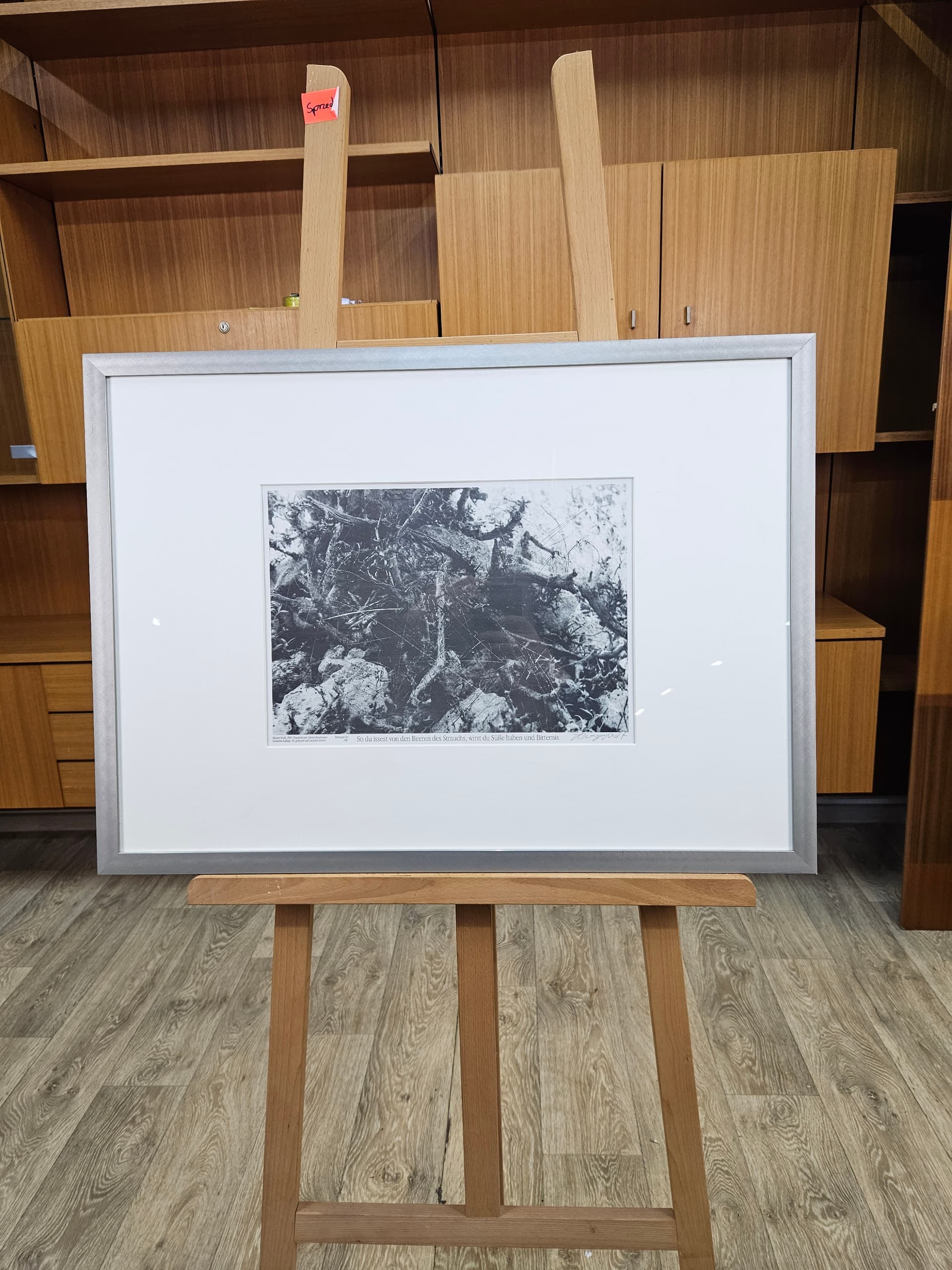 Fotografia Weltsegmente nr 18, papier, aluminium czarny biały szary, art. H. Studt, Niemcy, lata 90. - 363534