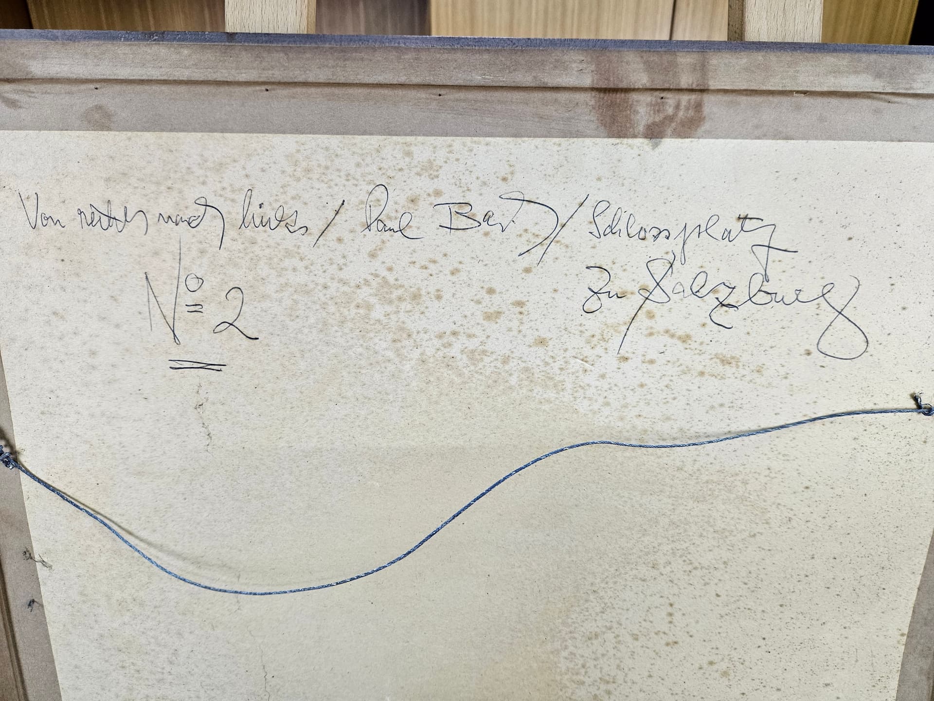 Rysunek Zum Salzburg, czarna kreda, papier, art. P. Bach, Niemcy, początek XX w. - 363567