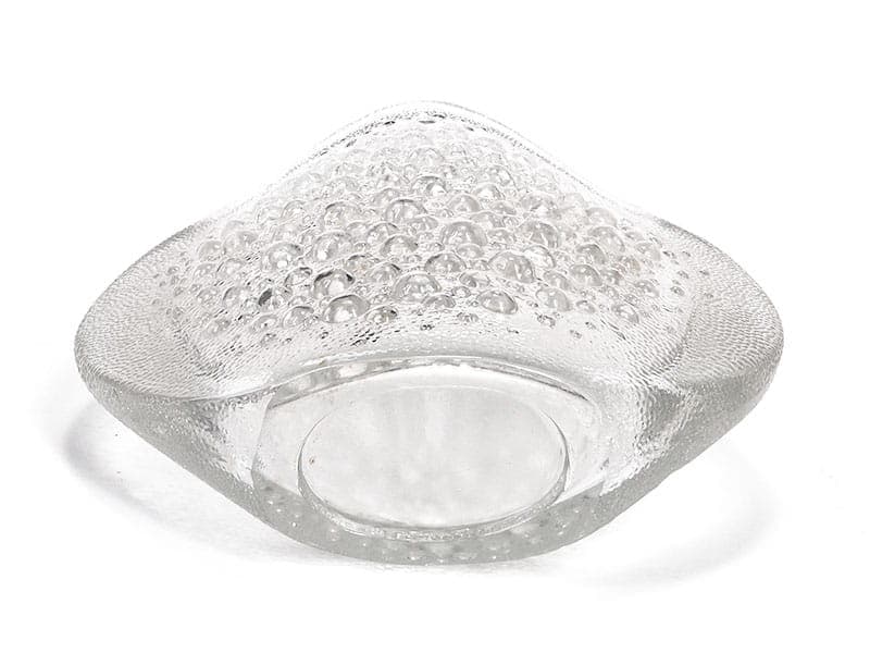 Vase Asteroid, clear glass, by J. S. Drost, Ząbkowice, Poland, 1970s. - 363578
