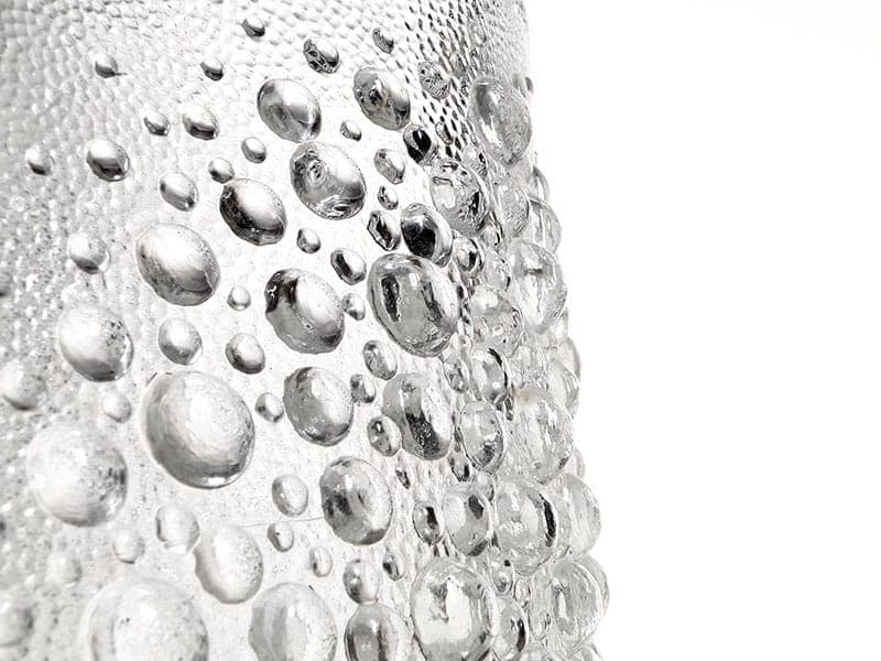 Vase Asteroid, clear glass, by J. S. Drost, Ząbkowice, Poland, 1970s. - 363577