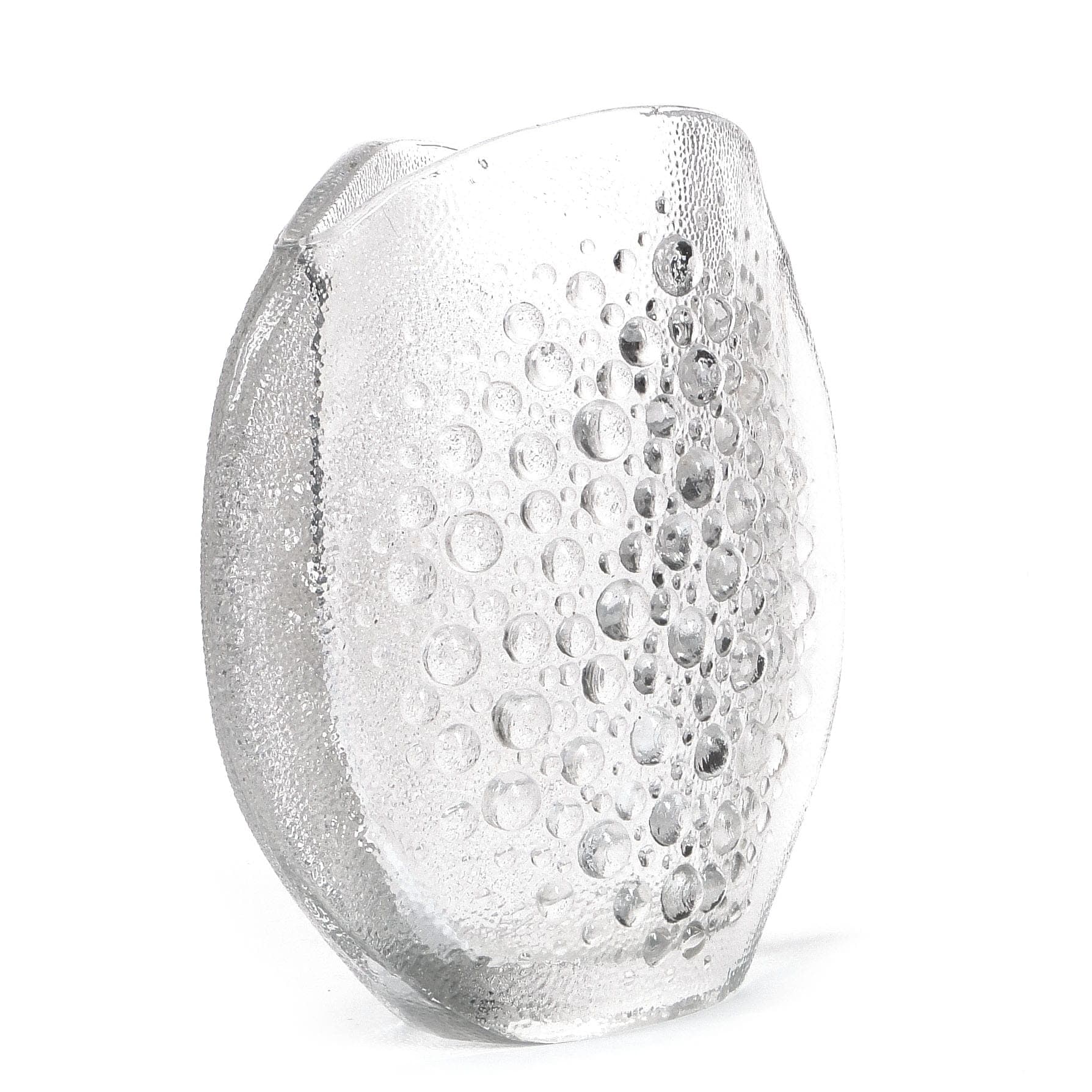Vase Asteroid, clear glass, by J. S. Drost, Ząbkowice, Poland, 1970s. - 363581