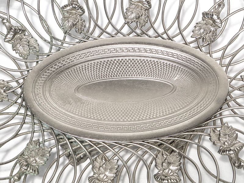 Openwork basket, silver brass, Norblin, Poland, early 20th century - 363593