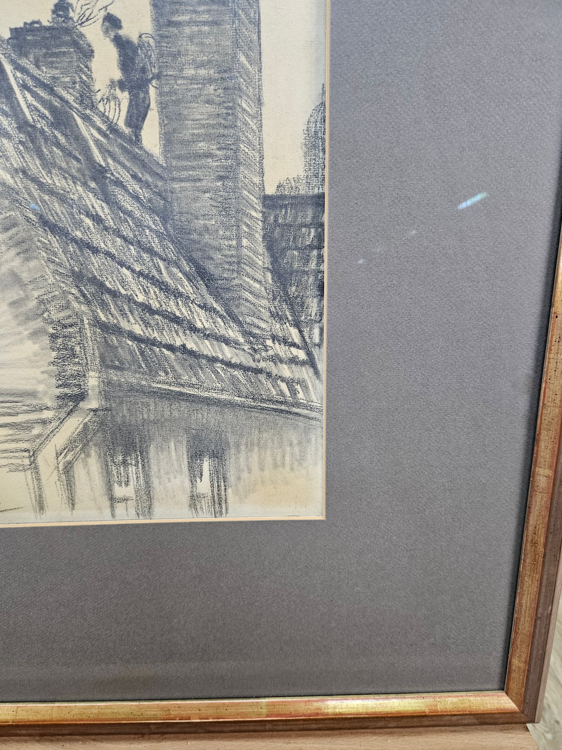 Rysunek München nr 1, czarna kreda na papierze, art. P. Bach, Niemcy, początek XX w. - 363621
