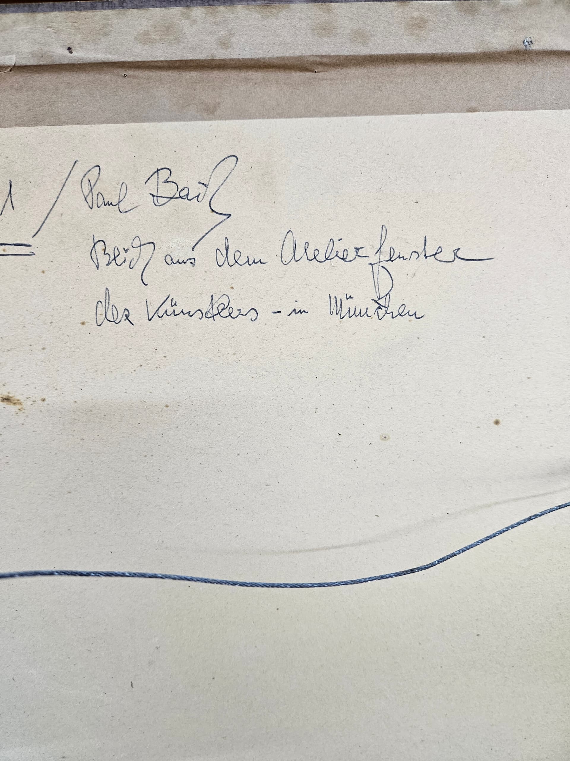Rysunek München nr 1, czarna kreda na papierze, art. P. Bach, Niemcy, początek XX w. - 363618