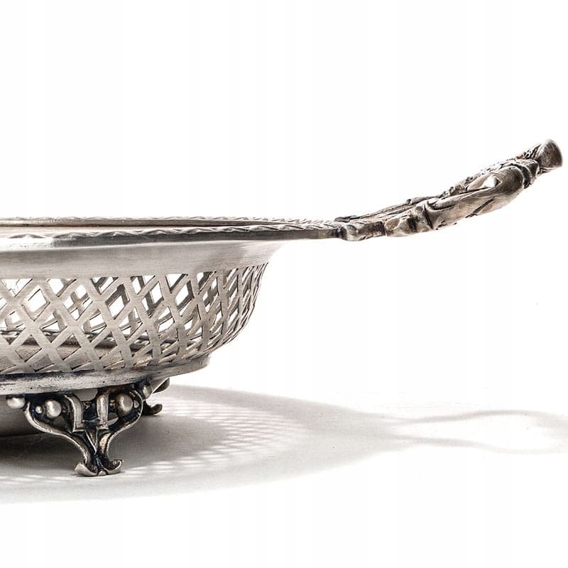 Openwork Serving Dish, Silver Brass, Fraget, Poland, 1860s - 363623