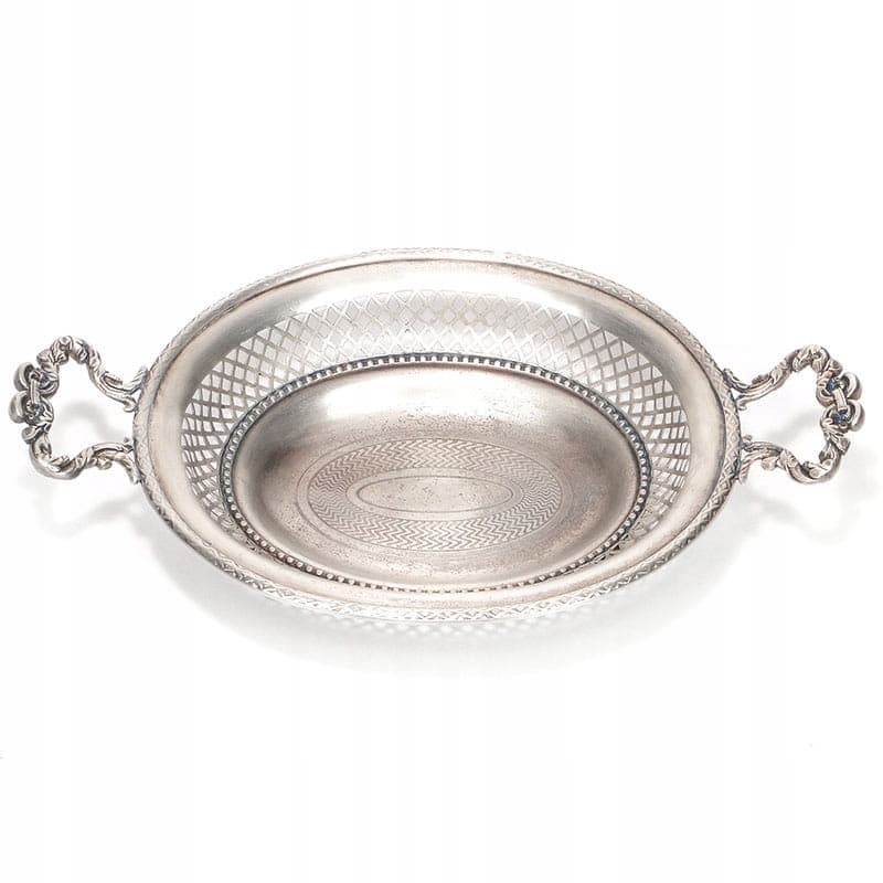 Openwork Serving Dish, Silver Brass, Fraget, Poland, 1860s - 363625