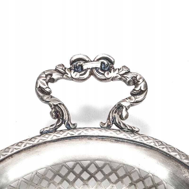 Openwork Serving Dish, Silver Brass, Fraget, Poland, 1860s - 363627