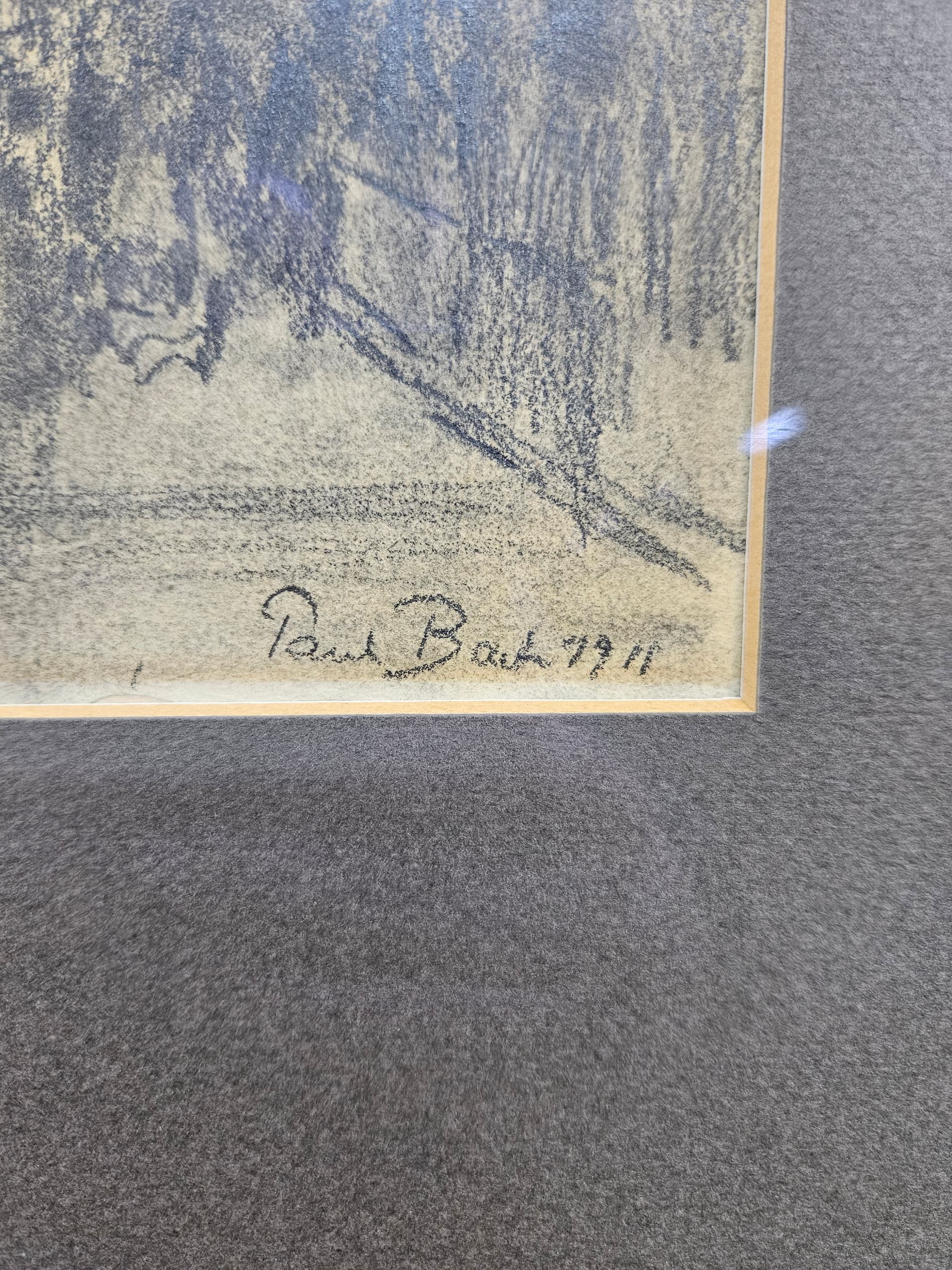 Rysunek Zum Staneburg, kreda czarna, papier, art. P. Bach, Niemcy, początek XX w. - 363639