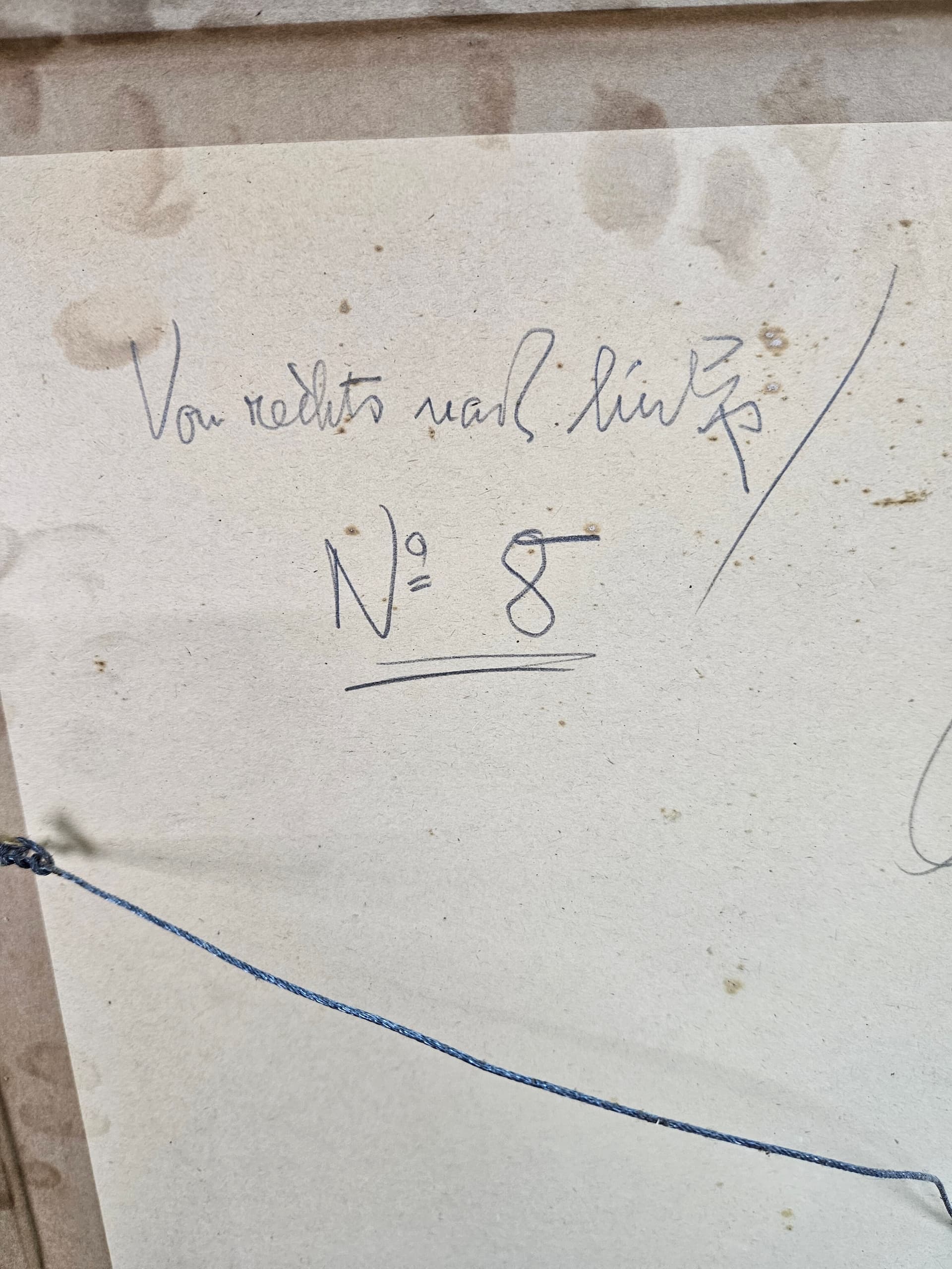 Rysunek Zum Hamburg Nr 8, czarna kreda, papier, art. P. Bach, Niemcy, początek XX w. - 363665