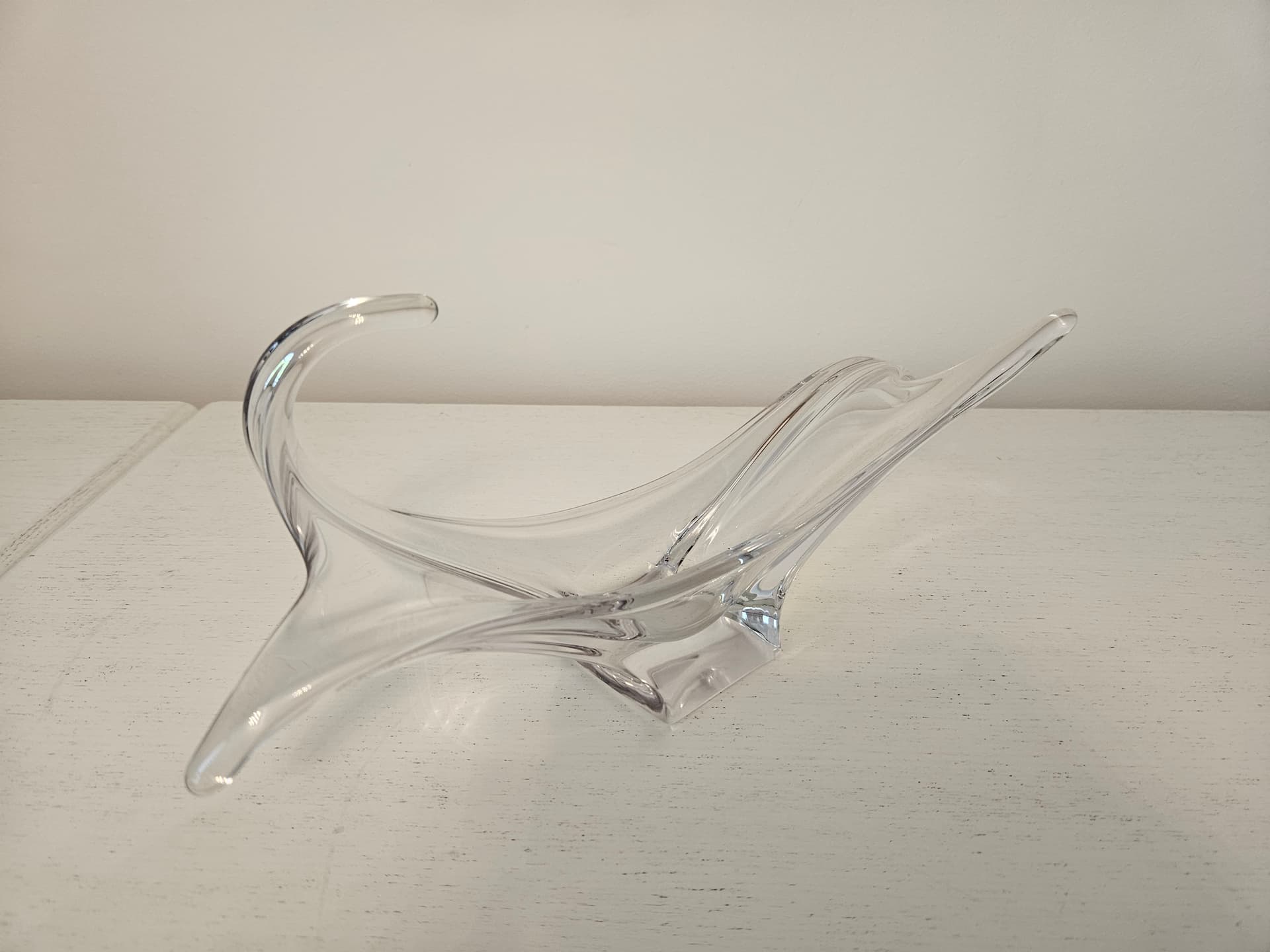Centerpiece Murano, transparent glass, Italy, 1970s. - 363725