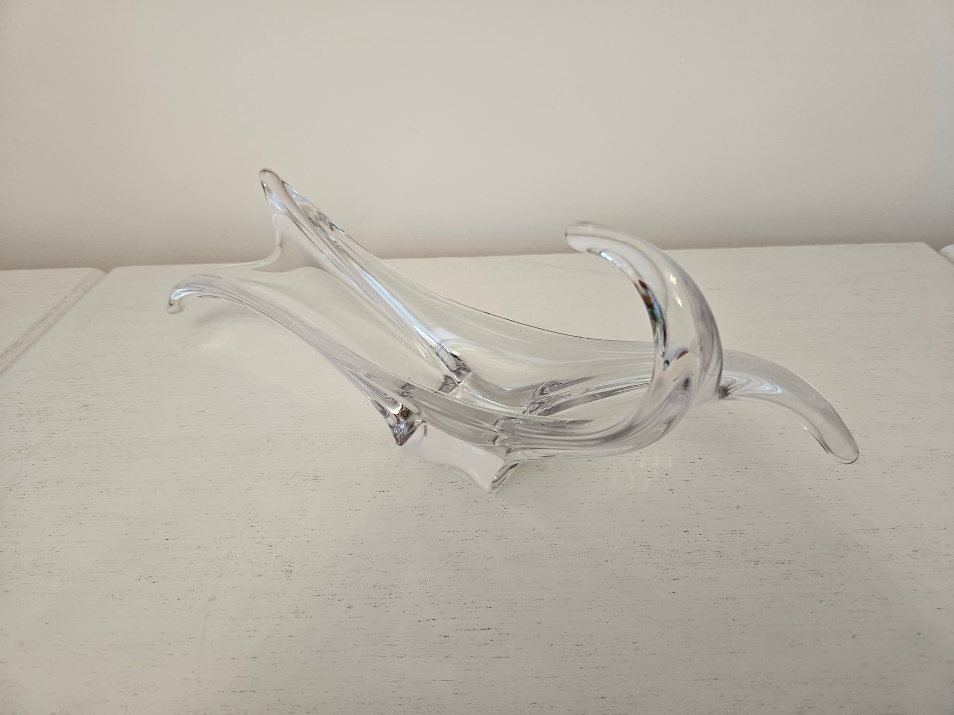 Centerpiece Murano, transparent glass, Italy, 1970s. - 363727