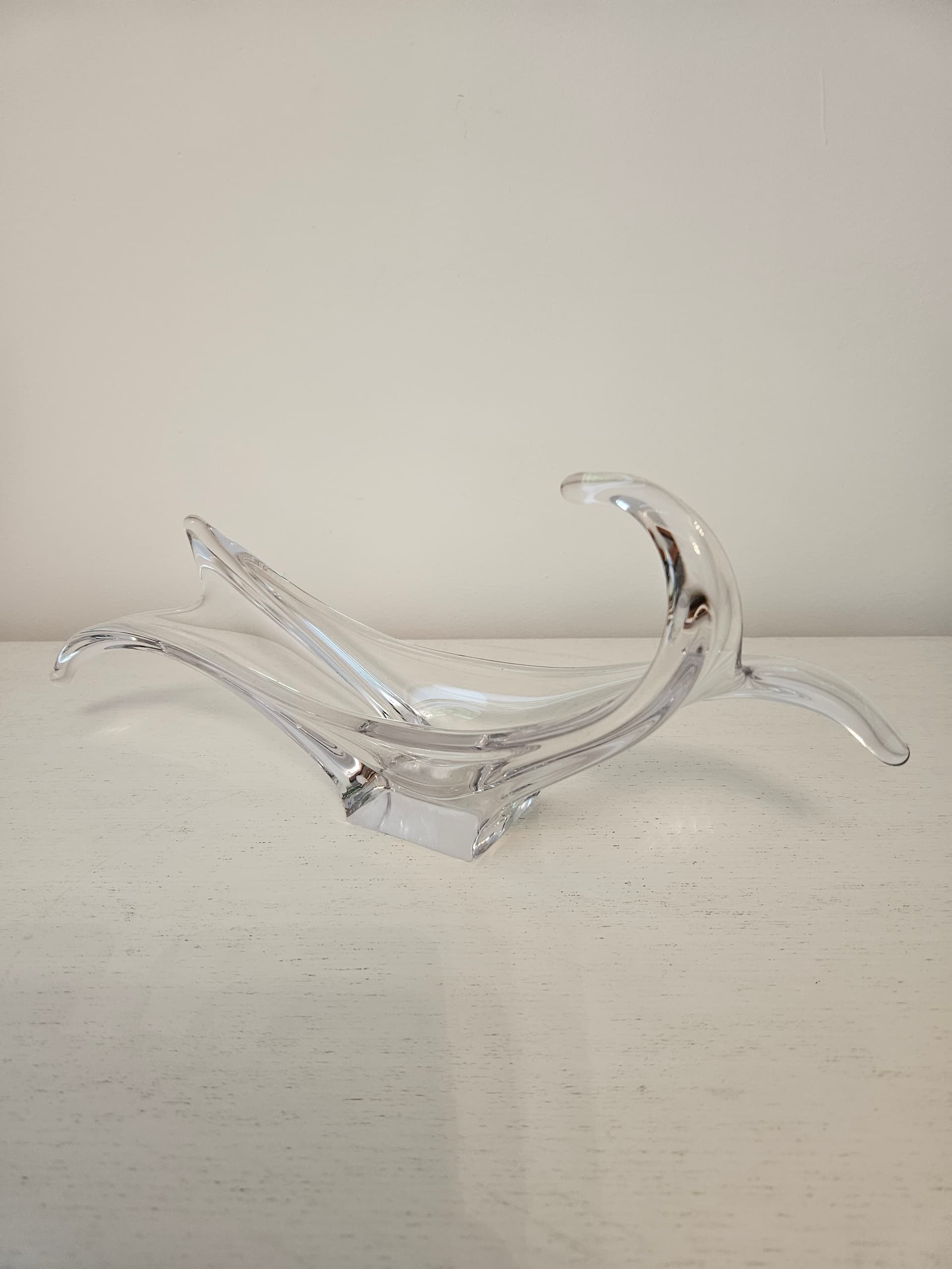 Centerpiece Murano, transparent glass, Italy, 1970s. - 363722
