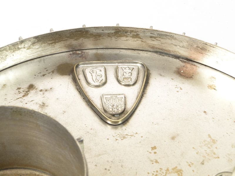 Gabinetowy zestaw do palenia tytoniu, srebrny biały metal platerowany srebrem, Imago Artis, Polska, lata 50. - 363738