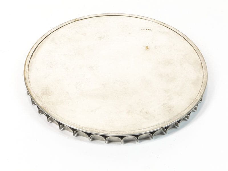 Gabinetowy zestaw do palenia tytoniu, srebrny biały metal platerowany srebrem, Imago Artis, Polska, lata 50. - 363741