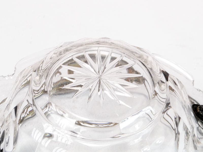 Jardiniere Biedermeier, clear crystal, silver, Norway, 19th century - 363860