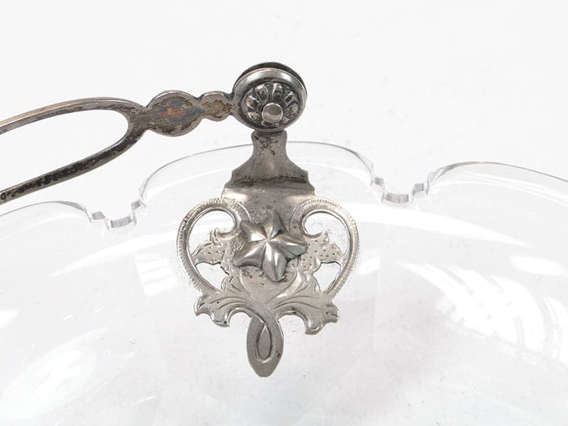 Jardiniere Biedermeier, clear crystal, silver, Norway, 19th century - 363850
