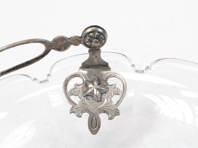 Jardiniere Biedermeier, clear crystal, silver, Norway, 19th century - 363849