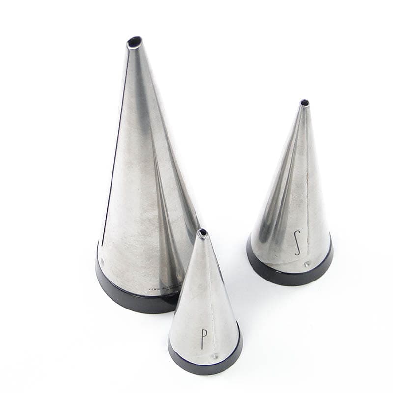 Set of Three Spice Containers, stainless steel silver, plastic black, by P. Forssell, Sweden, 2000s - 363879