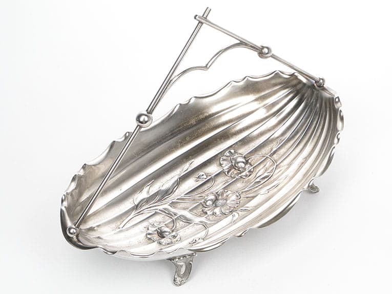 Art Nouveau jardinière, silver brass, WMF, Germany, 19th century - 363919
