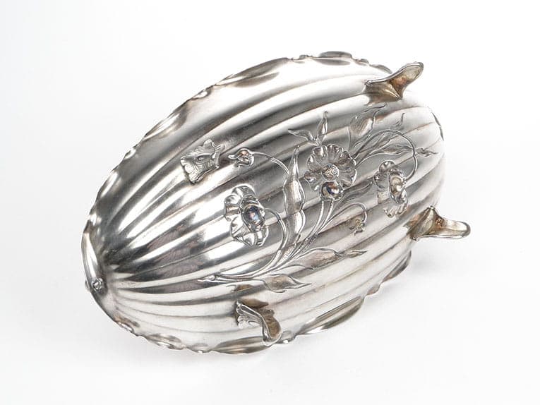 Art Nouveau jardinière, silver brass, WMF, Germany, 19th century - 363916