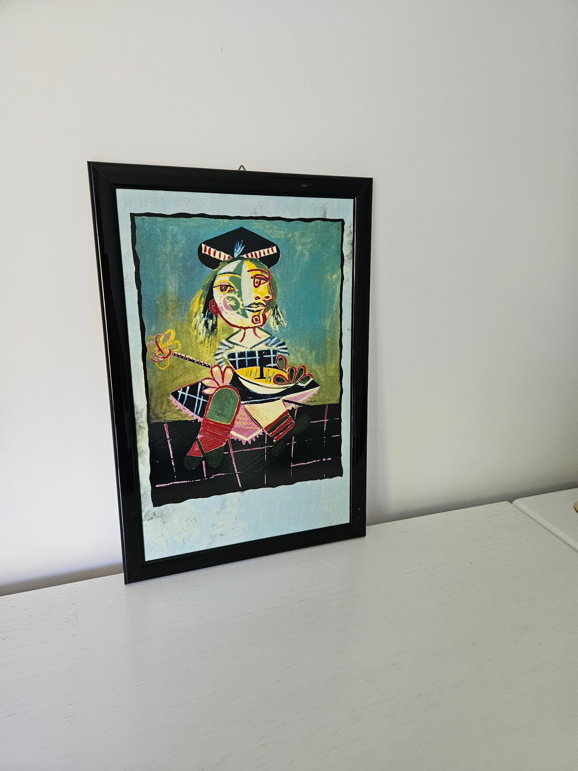 Art print Maja with a Boat 43.6x29.7 cm, ceramic, by P. Picasso, Germany, 1990s. - 364049