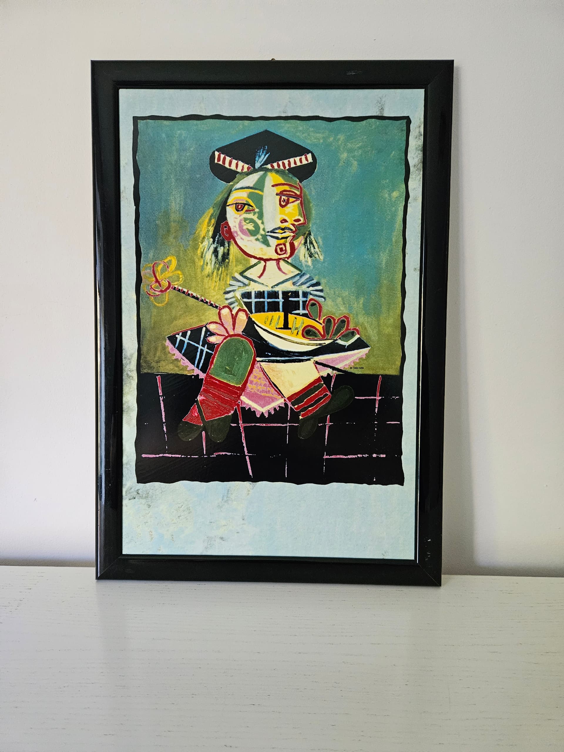 Art print Maja with a Boat 43.6x29.7 cm, ceramic, by P. Picasso, Germany, 1990s. - 364047