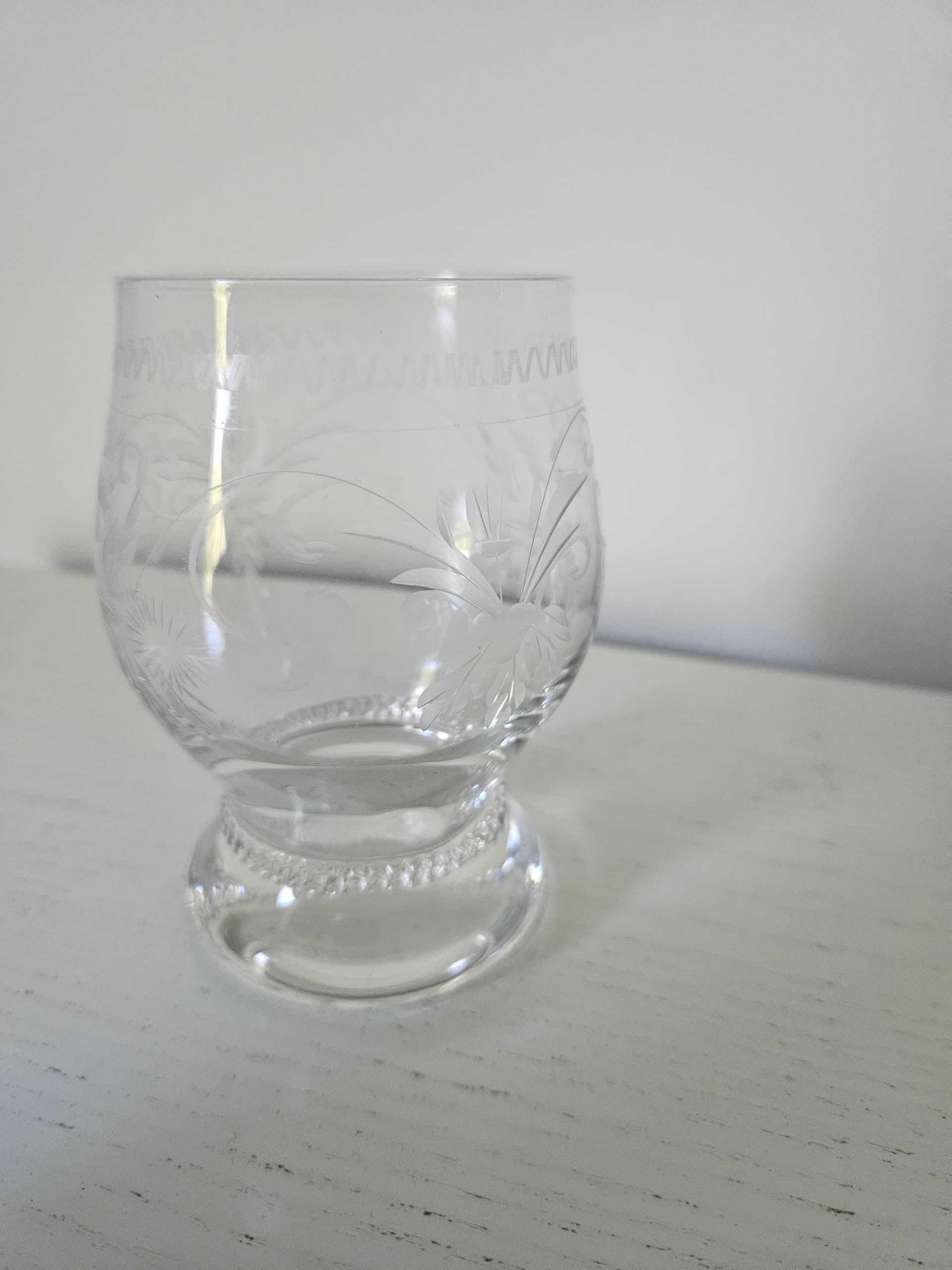 Set of five glasses Theresienthal, clear crystal, Germany, 1970s. - 364080