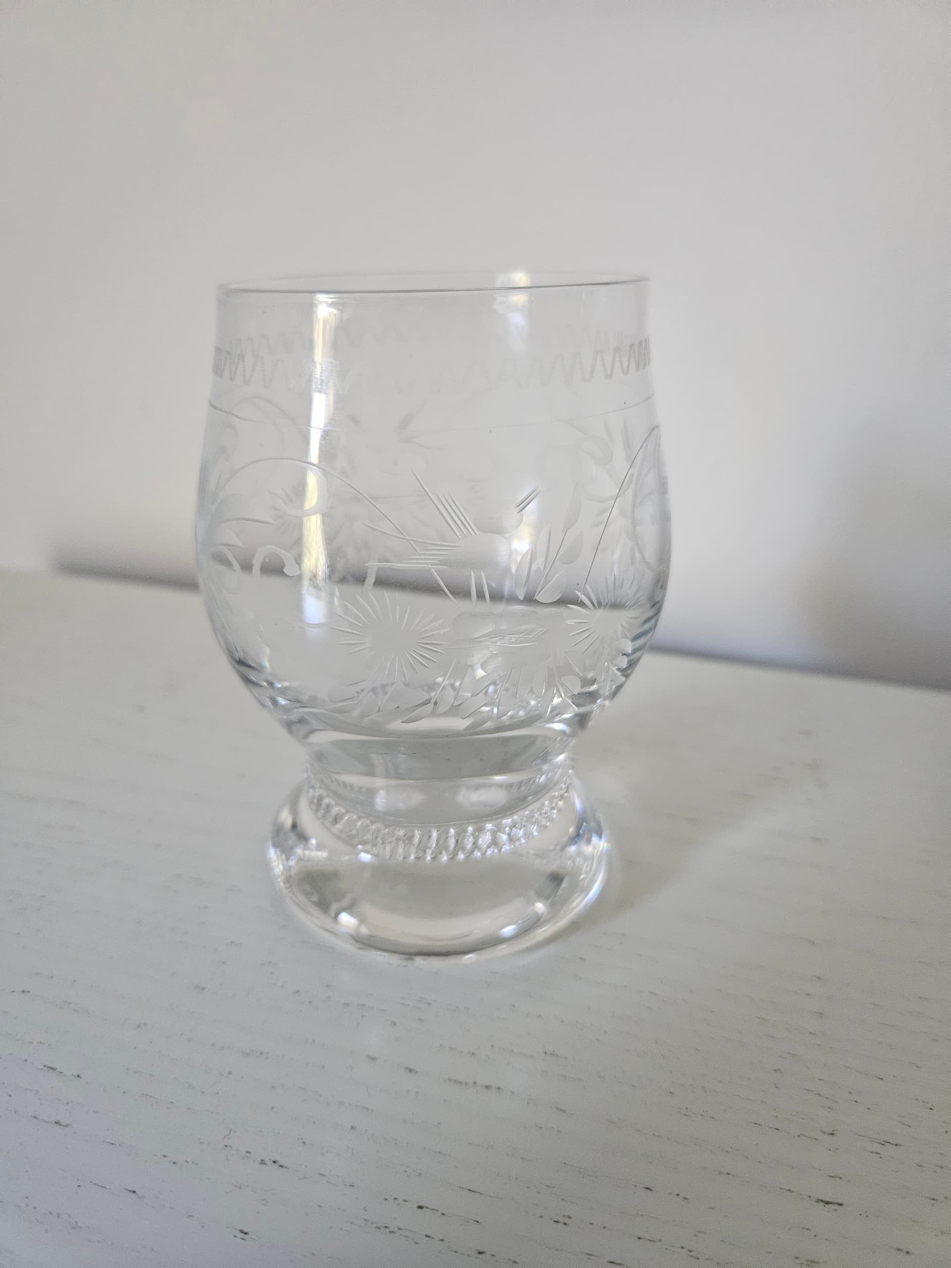 Set of five glasses Theresienthal, clear crystal, Germany, 1970s. - 364079
