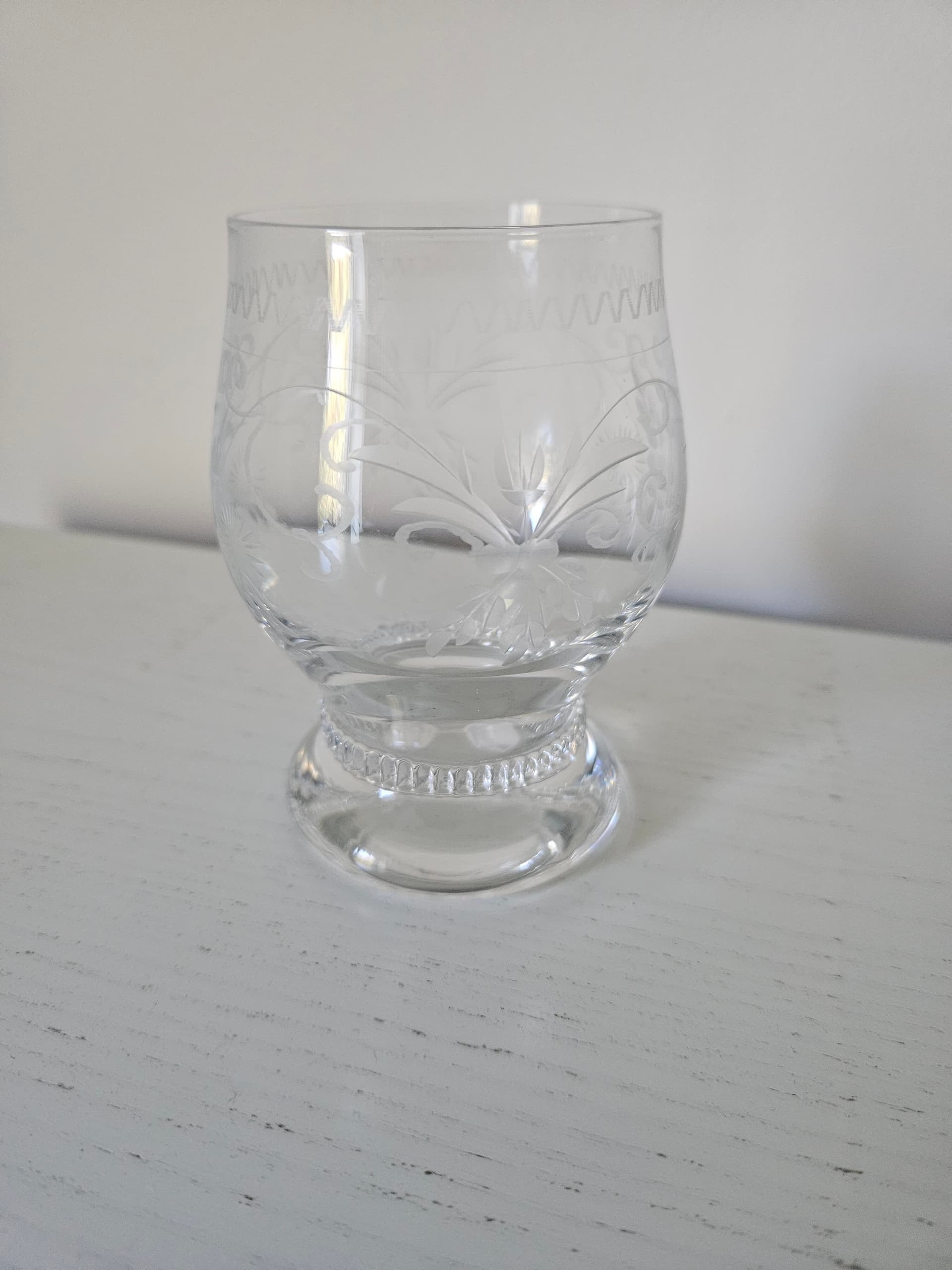 Set of five glasses Theresienthal, clear crystal, Germany, 1970s. - 364078