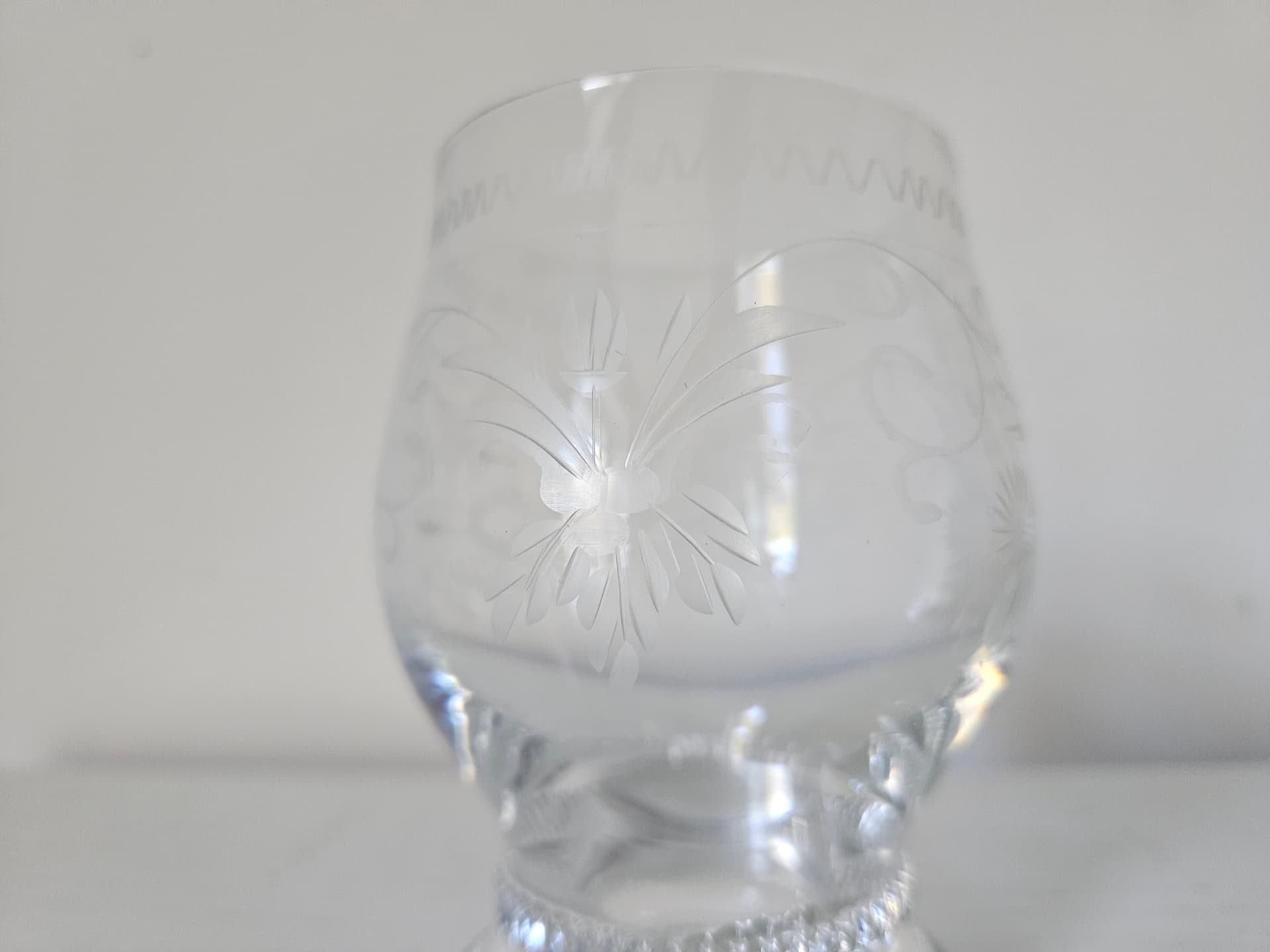 Set of five glasses Theresienthal, clear crystal, Germany, 1970s. - 364085