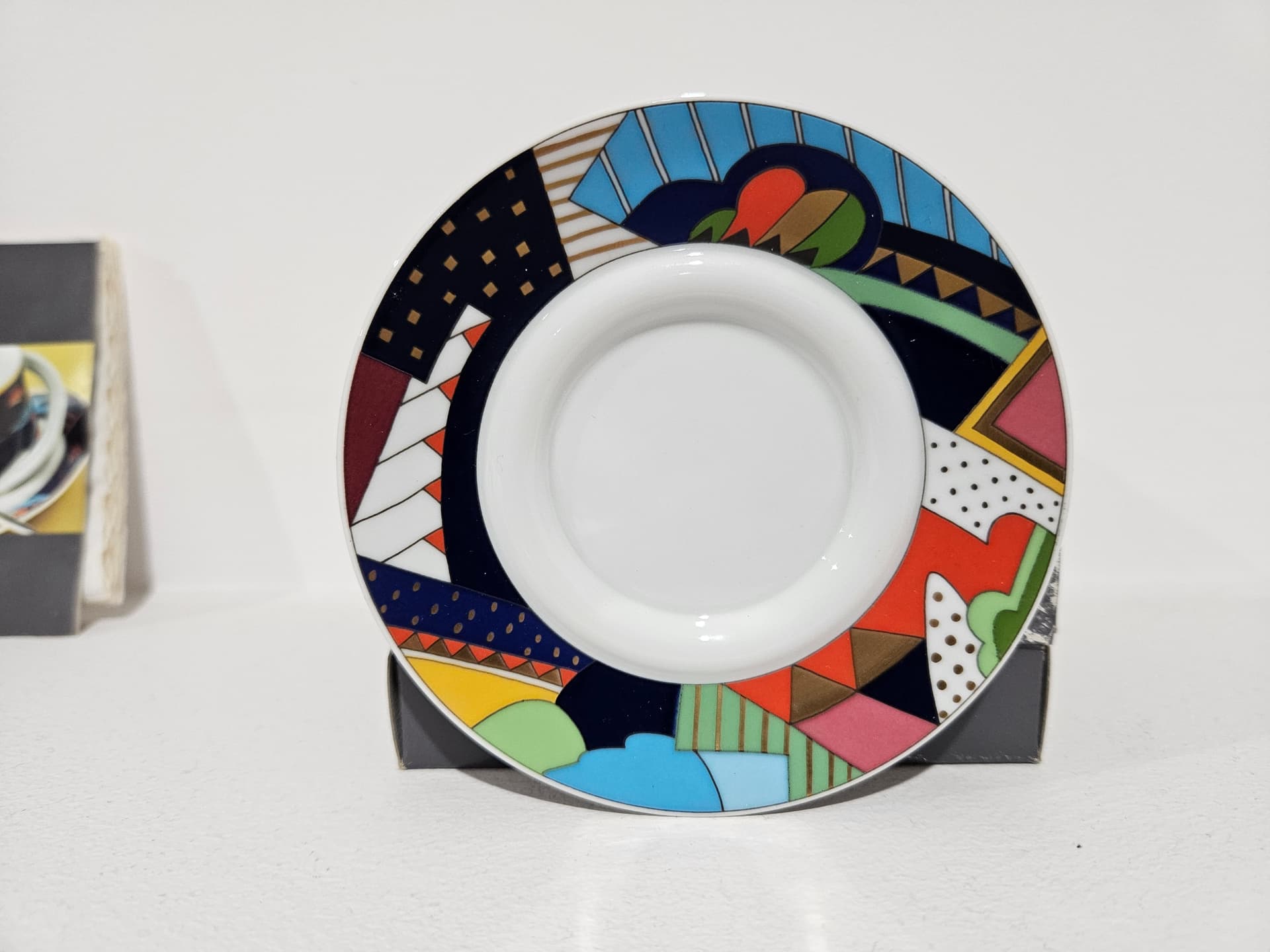 Espresso cup Cupola No. 4, multicolored porcelain, by M. Bellini, Rosenthal, Germany, 1990s. - 364128