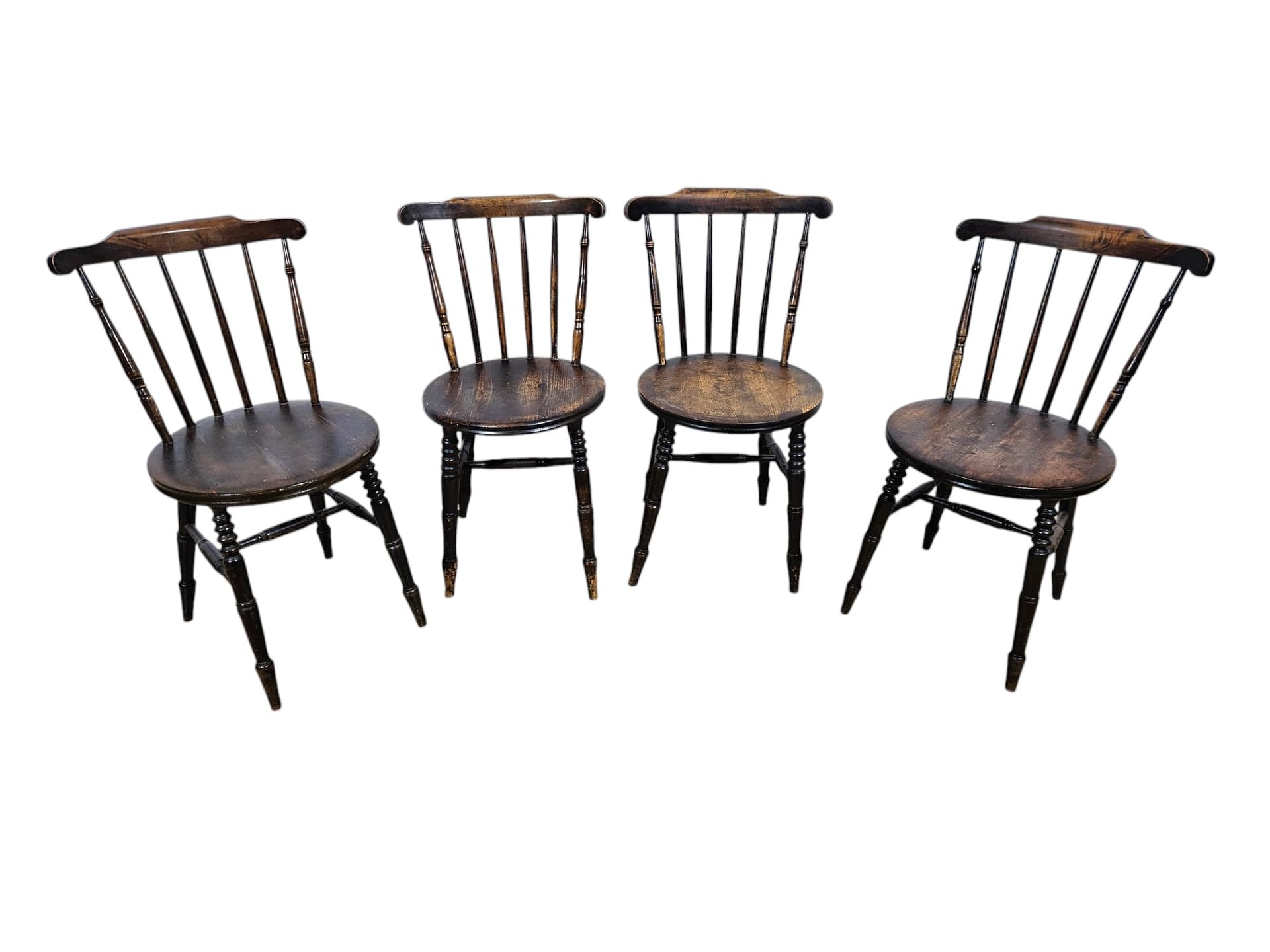 Set of four chairs Ibex Penny Windsor, brown beech, Sweden, 1950s. - 364136