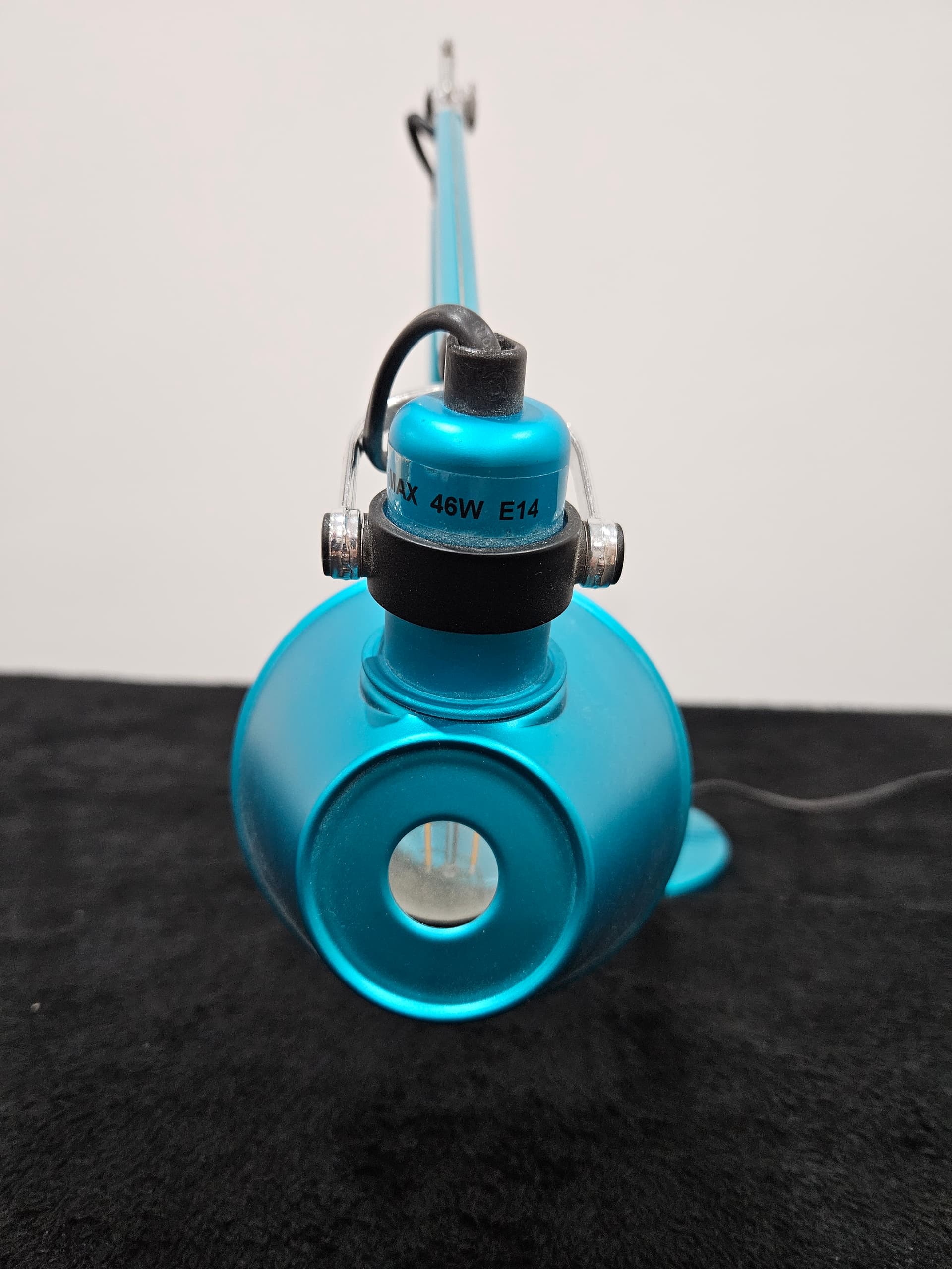Desk lamp Tolomeo Micro, blue aluminium, by M. De Lucchi, G. Fassina, Artemide, Italy - 364185