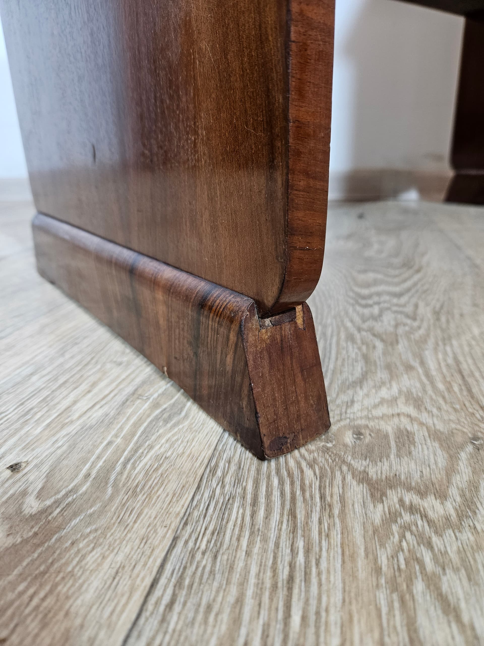 Sewing table Art Deco, brown walnut, Austria, 1940s. - 364216