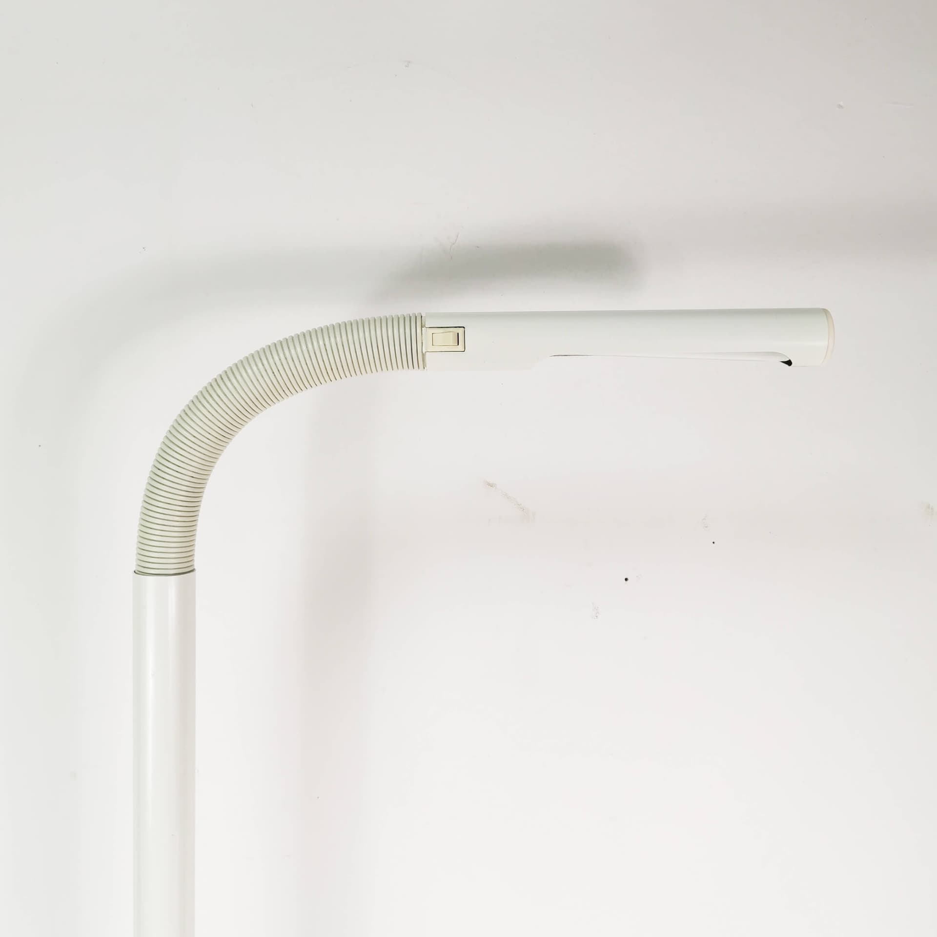 Floor lamp, white, metal, plastic, Denmark, 1970s. - 364264