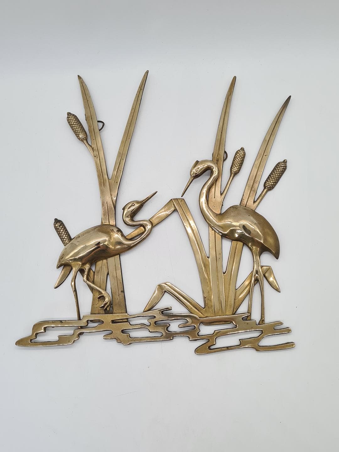 Wall decoration, gold brass, Germany, 1970s. - 364284