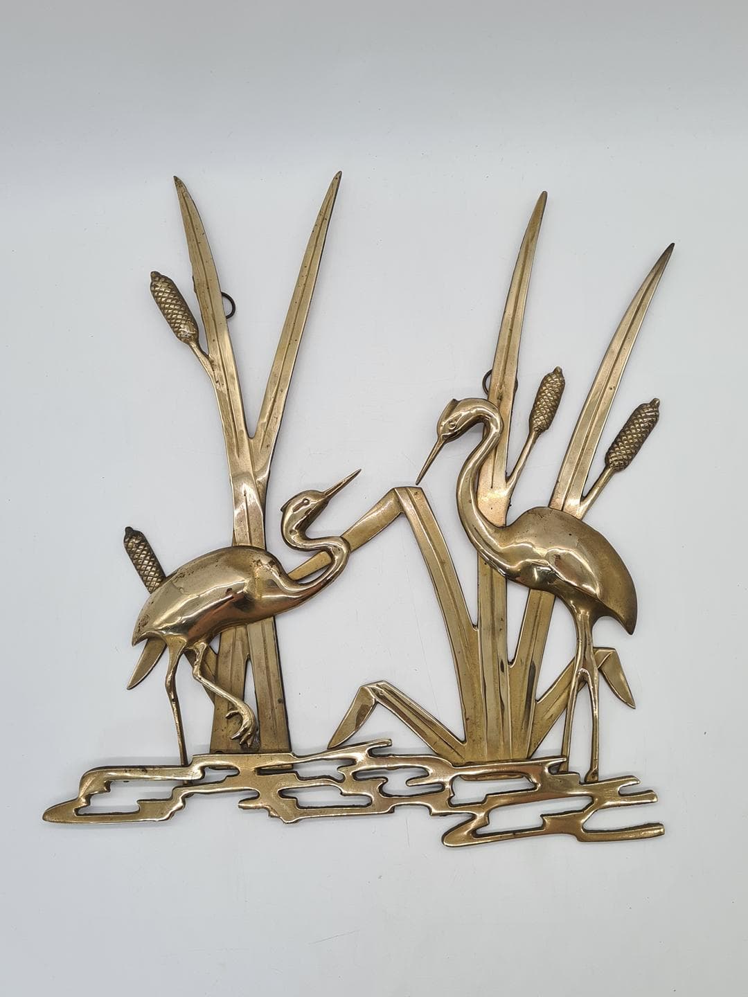 Wall decoration, gold brass, Germany, 1970s. - 364285