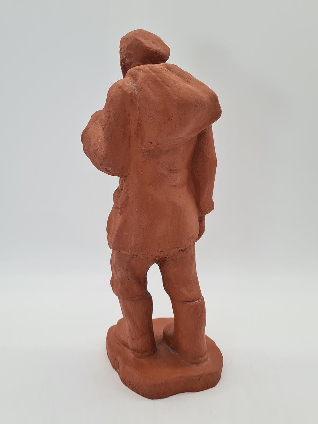 Genre sculpture, orange terracotta, 19th century - 364307