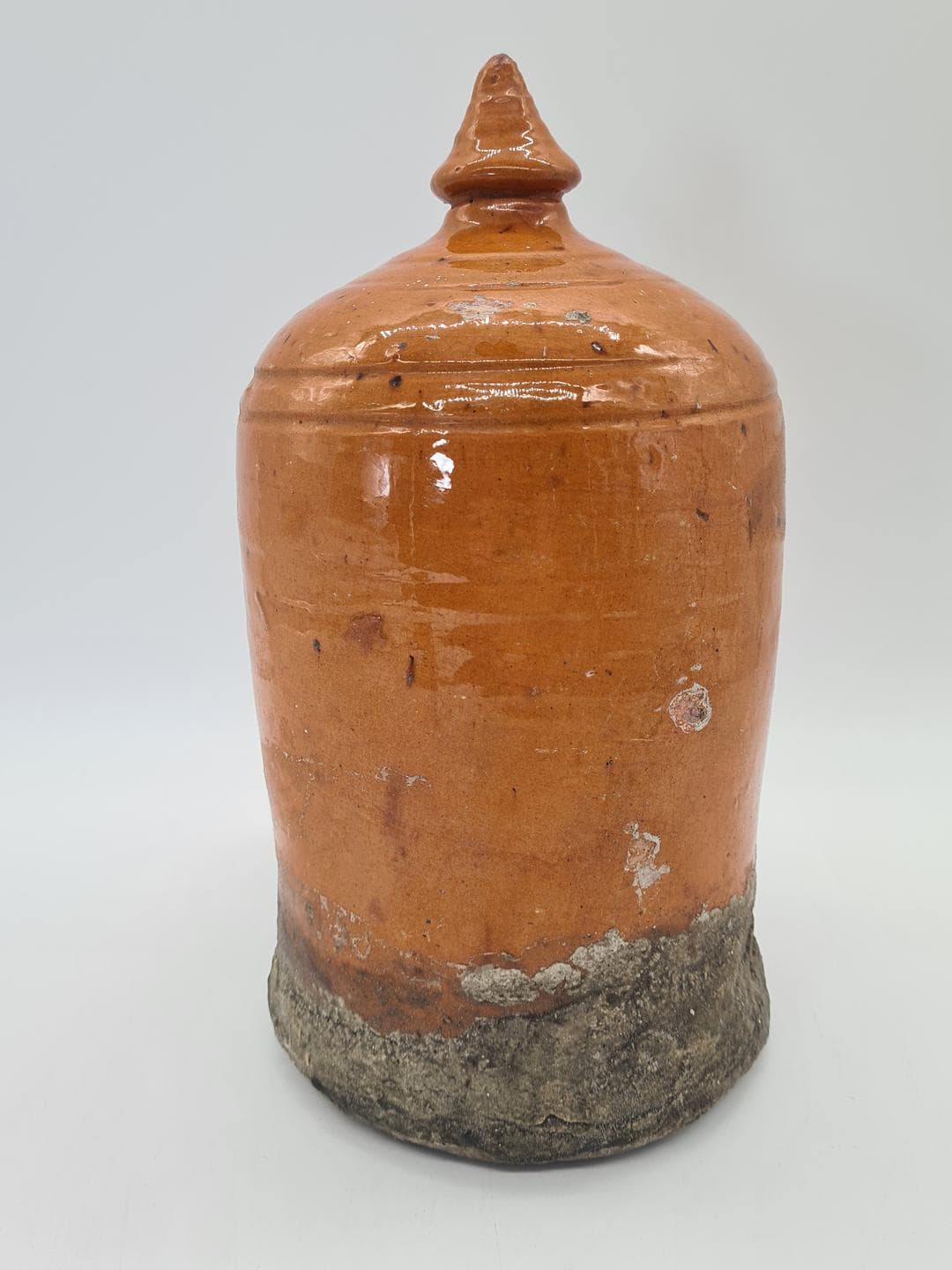 Bird feeder, honey brown, ceramic, Central Europe, early 20th century - 364315
