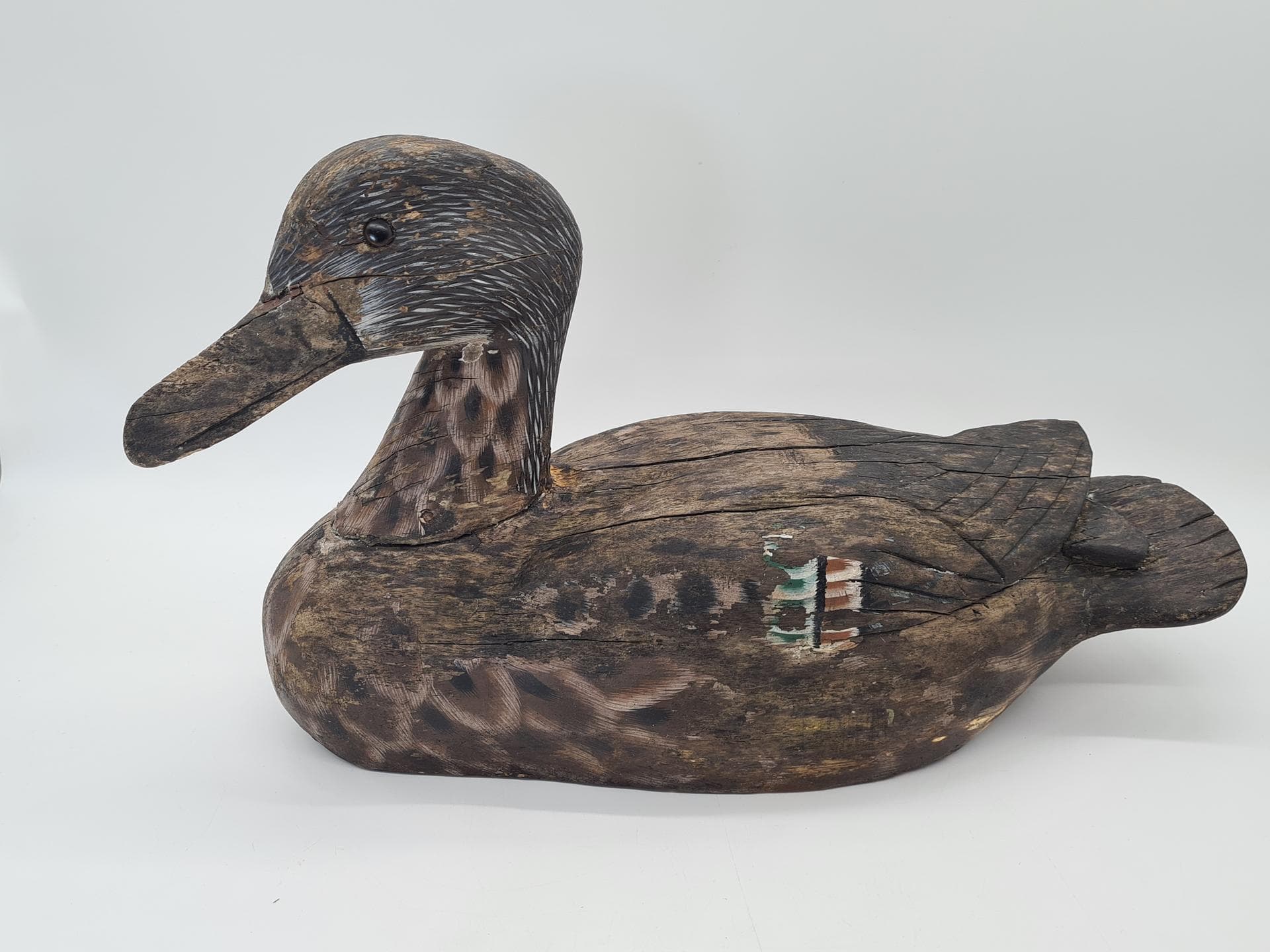 Duck Decoy, brown, wood, Northern or Central Europe, 19th c. - 364335