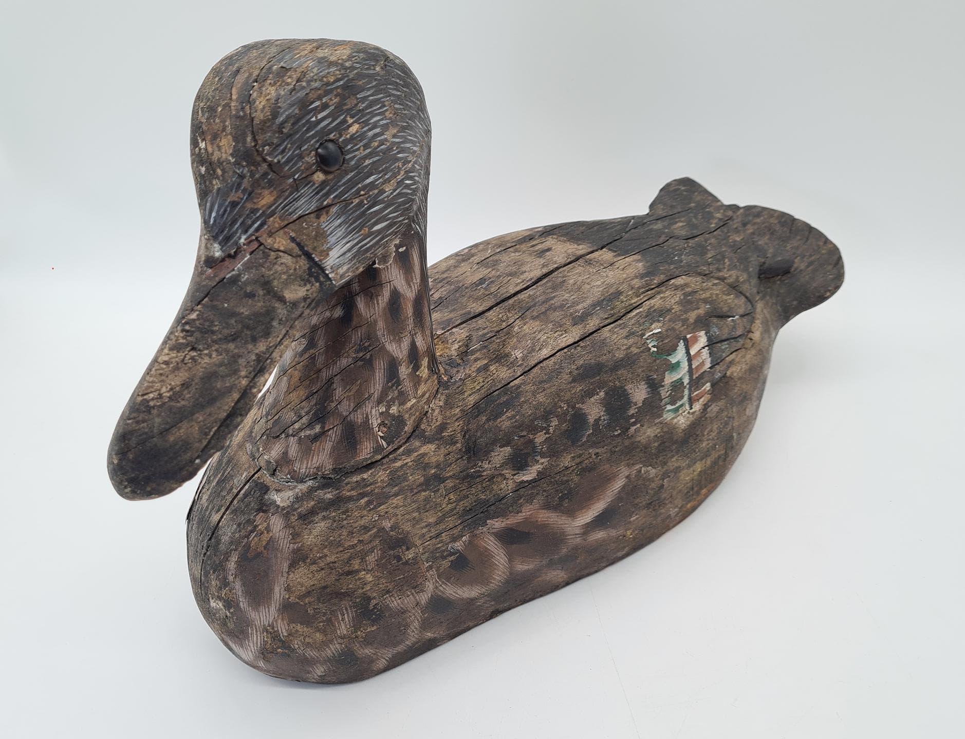 Duck Decoy, brown, wood, Northern or Central Europe, 19th c. - 364337