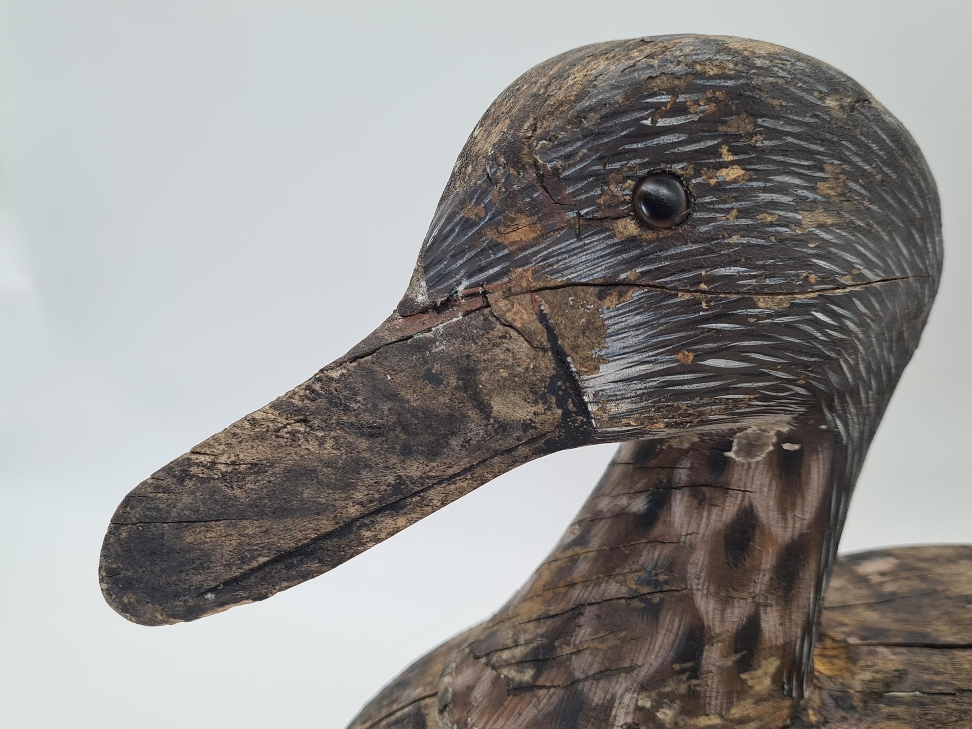 Duck Decoy, brown, wood, Northern or Central Europe, 19th c. - 364338