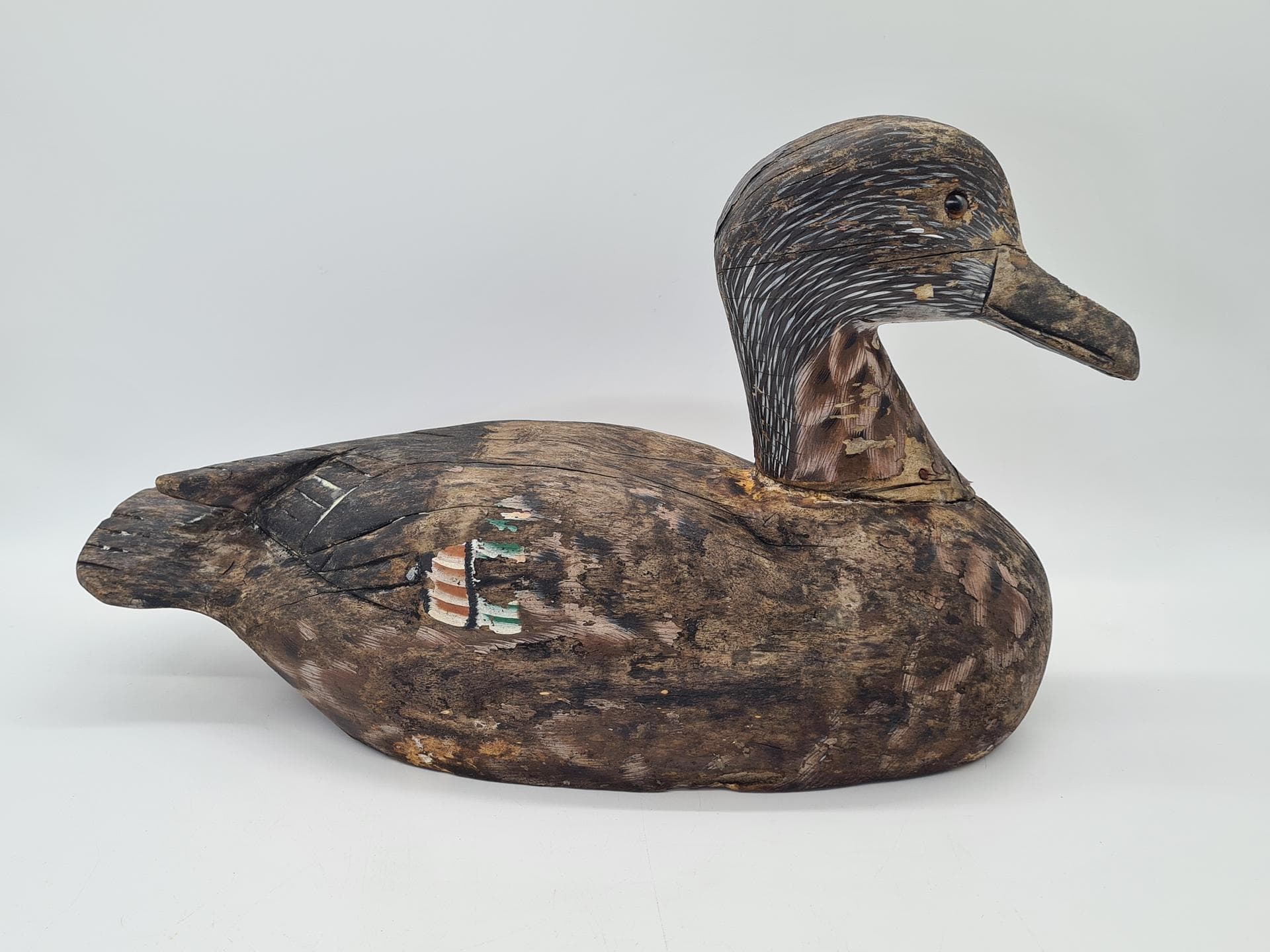 Duck Decoy, brown, wood, Northern or Central Europe, 19th c. - 364339